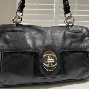 Coach Leather Black Soho Flap